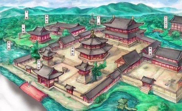 考古历史建筑，研究下中国寺庙建筑布局