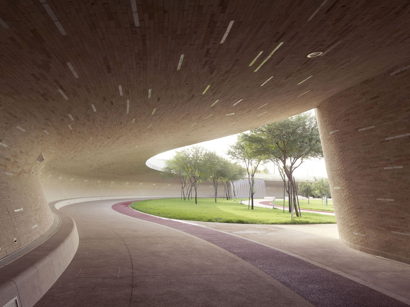 卡塔尔多哈教育城的“绿肺”，以风蚀岩石为设灵感